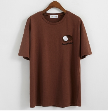 Embroidery Coconut Short Sleeve T-shirts women