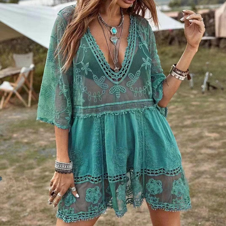 Lace Swimsuit Cover Up