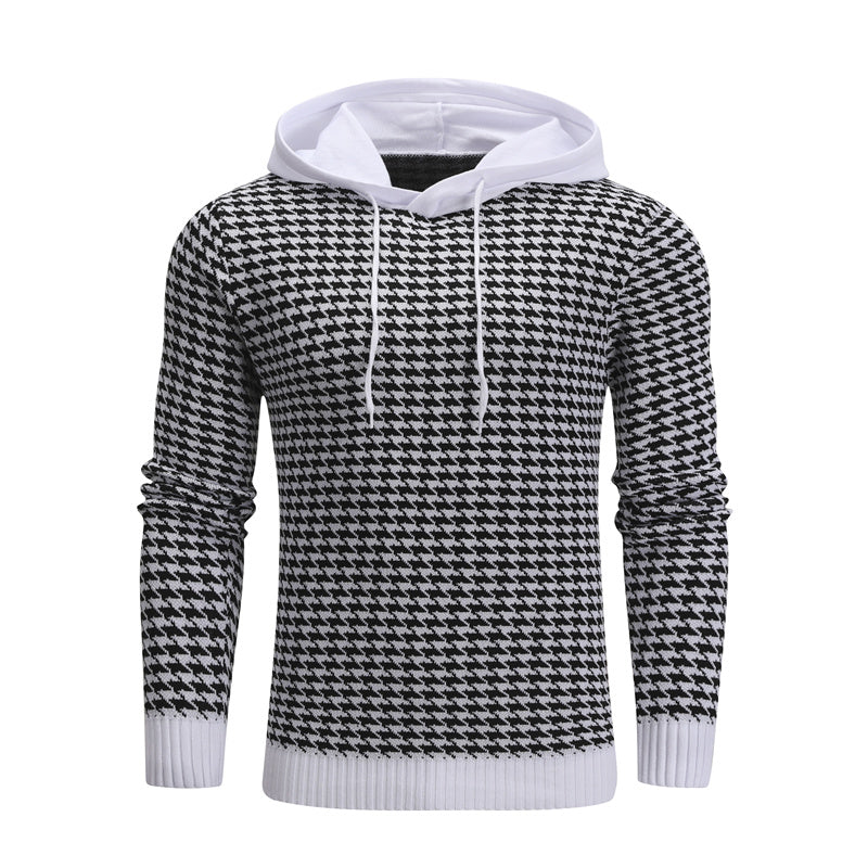 Men Hooded Warm Casual Sweater