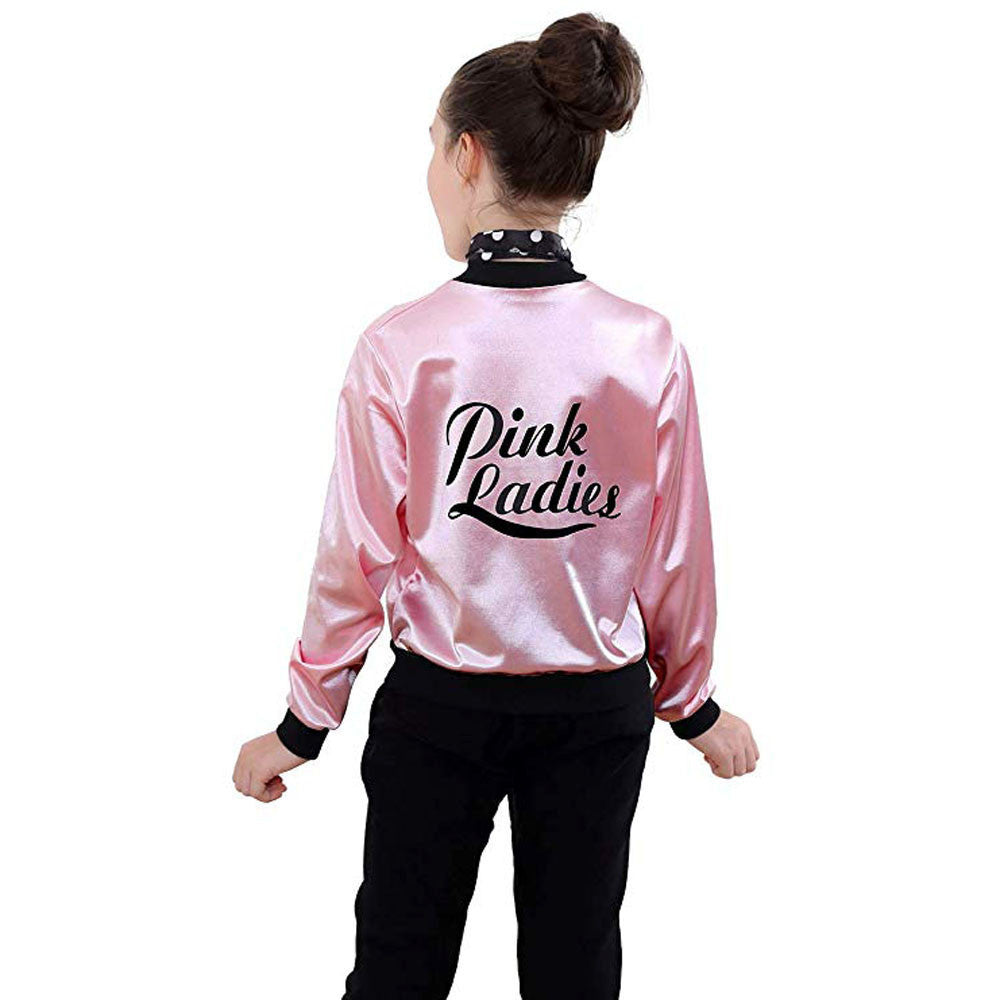 Kids Ladies Grease Jacket Costume