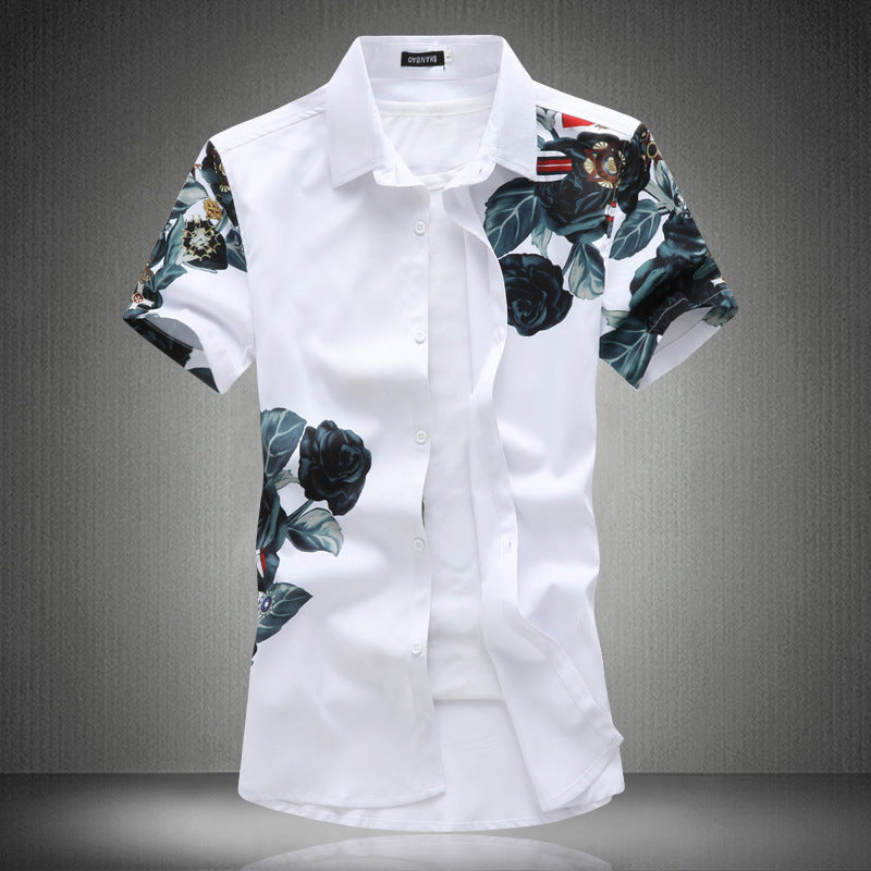 Men's Printed Short-sleeved Shirts