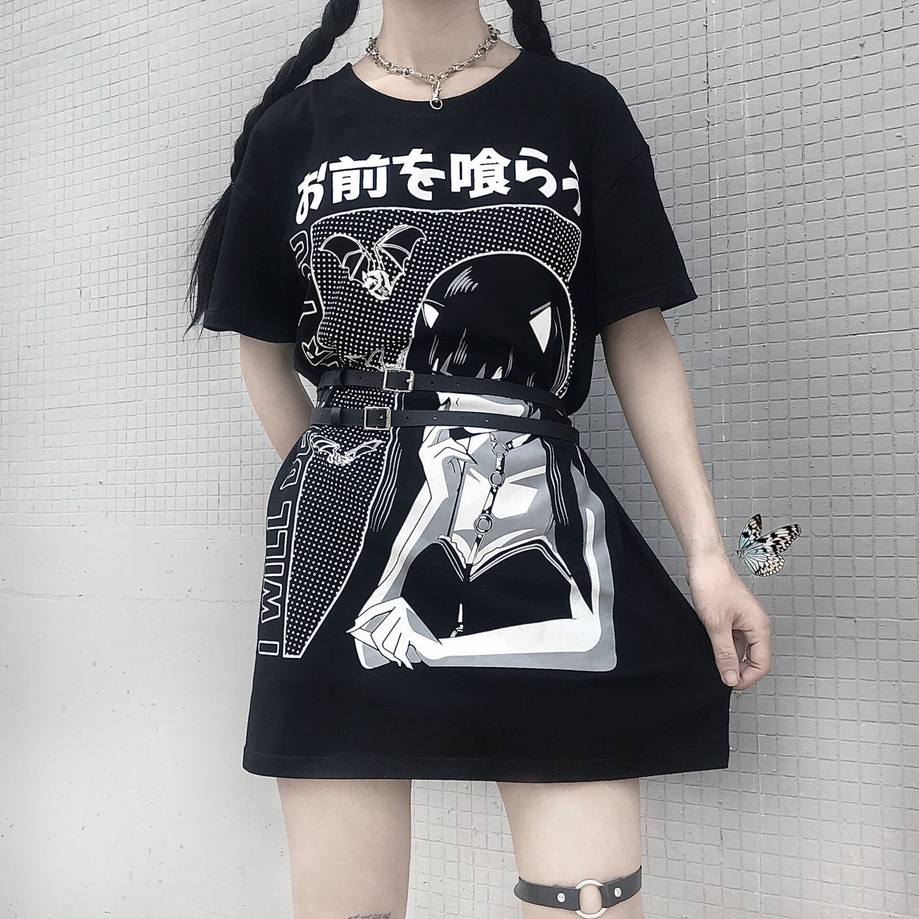 Women's/girls printed t-shirt dress