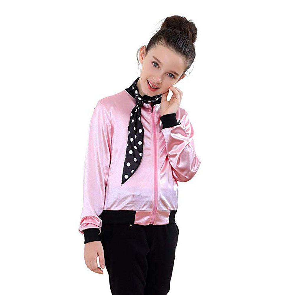 Kids Ladies Grease Jacket Costume