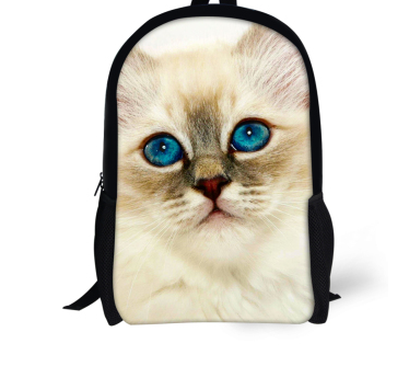 FORUDESIGNS Cat/Dog Denim Backpacks for Children