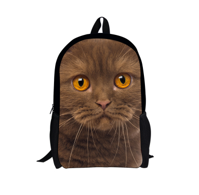 FORUDESIGNS Cat/Dog Denim Backpacks for Children