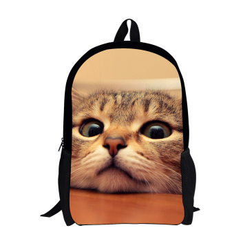 FORUDESIGNS Cat/Dog Denim Backpacks for Children