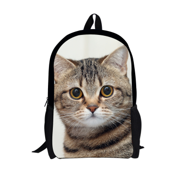 FORUDESIGNS Cat/Dog Denim Backpacks for Children