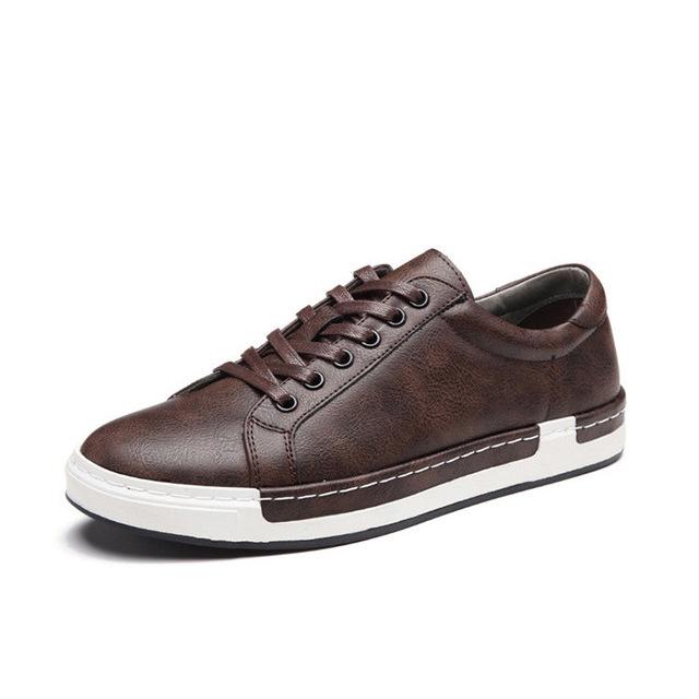 Faux Leather Men Shoes