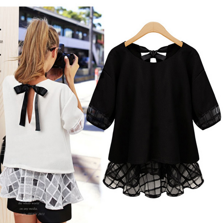 Women thin Ruffled chiffon Top