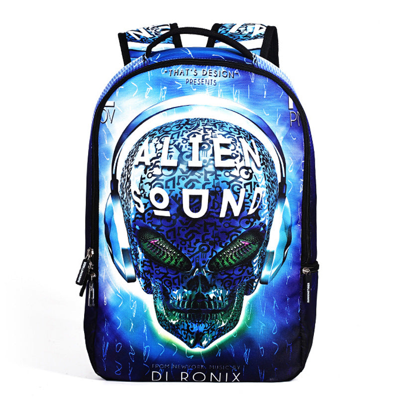 Trendy Skull Head school Backpack