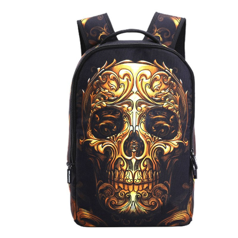 Trendy Skull Head school Backpack