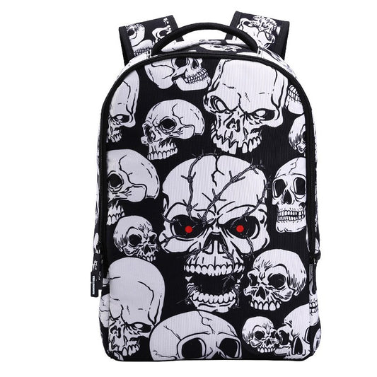 Trendy Skull Head school Backpack