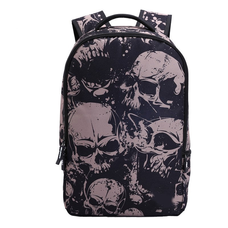 Trendy Skull Head school Backpack