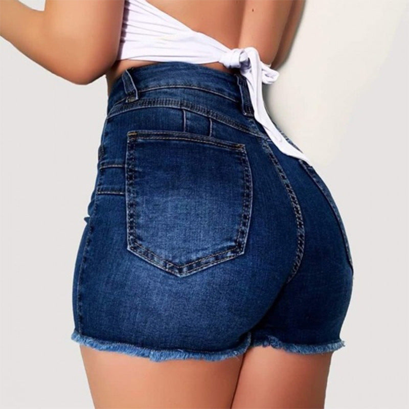 Fashion Women Summer High Waisted Denim Shorts