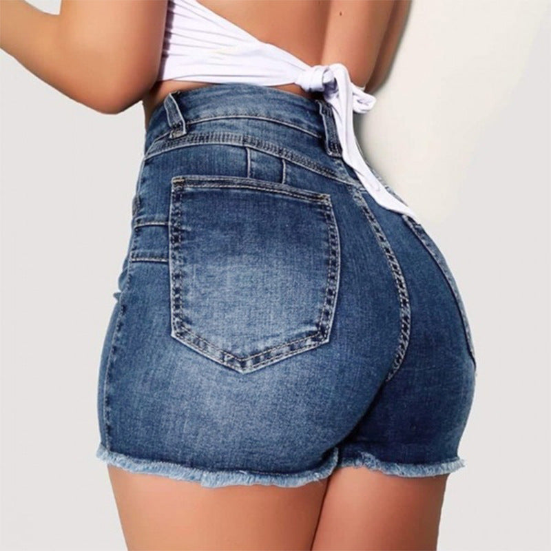 Fashion Women Summer High Waisted Denim Shorts