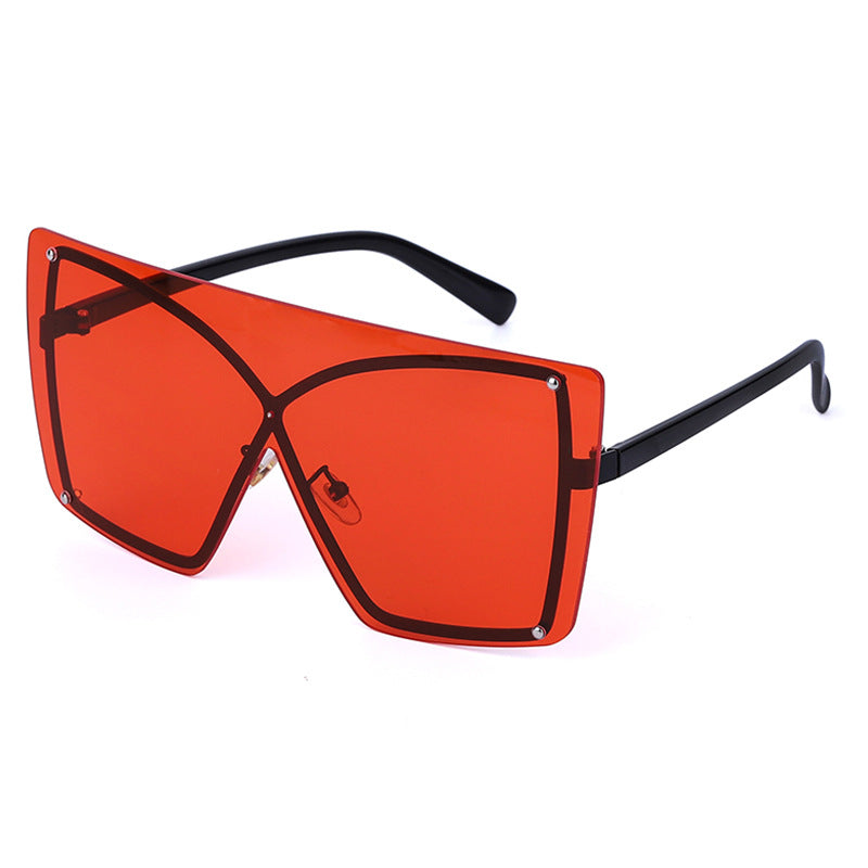 Fashion Oversized Rimless Sunglasses For Women