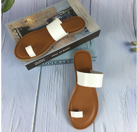 Set Toe Flat-Bottomed Sandals For Women