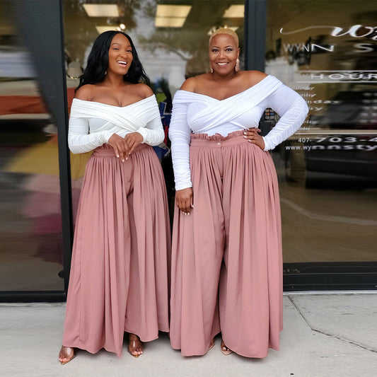 Summer Plus Size Casual Wide-leg Pants