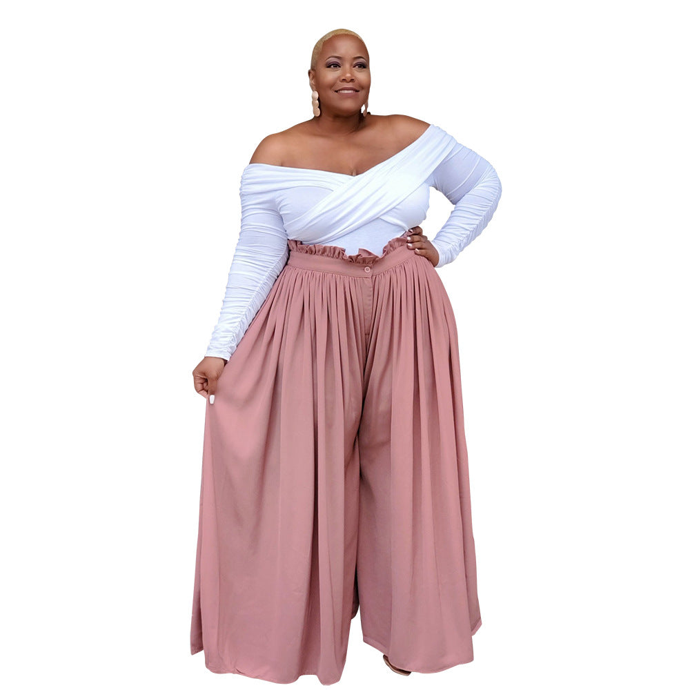 Summer Plus Size Casual Wide-leg Pants