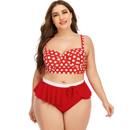 Plus Size Women Swimwear Push Up Bikini