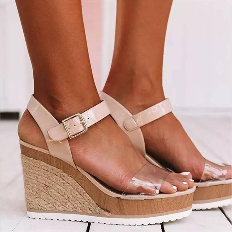 Wedge heeled women's sandals