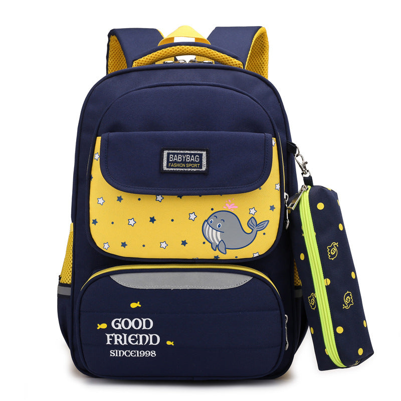 Large capacity backpack with extra pencil bag