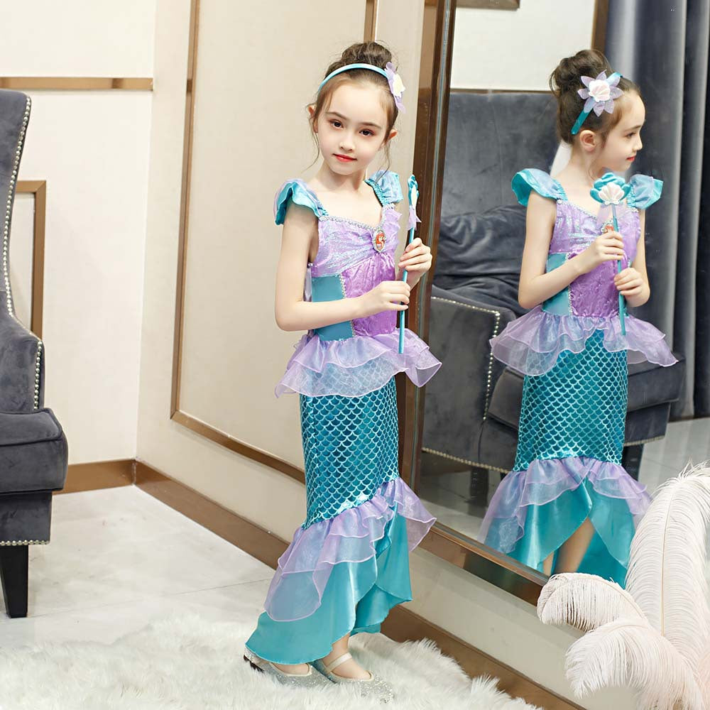 Girls' Little Mermaid Ariel Halloween Costume