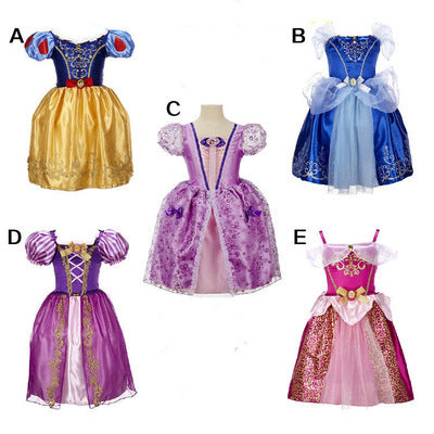 Short-Sleeved Halloween Children Princess Dresses