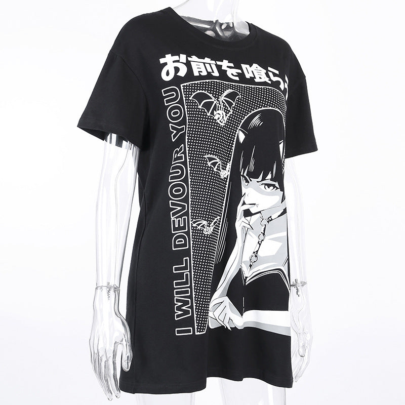 Women's/girls printed t-shirt dress