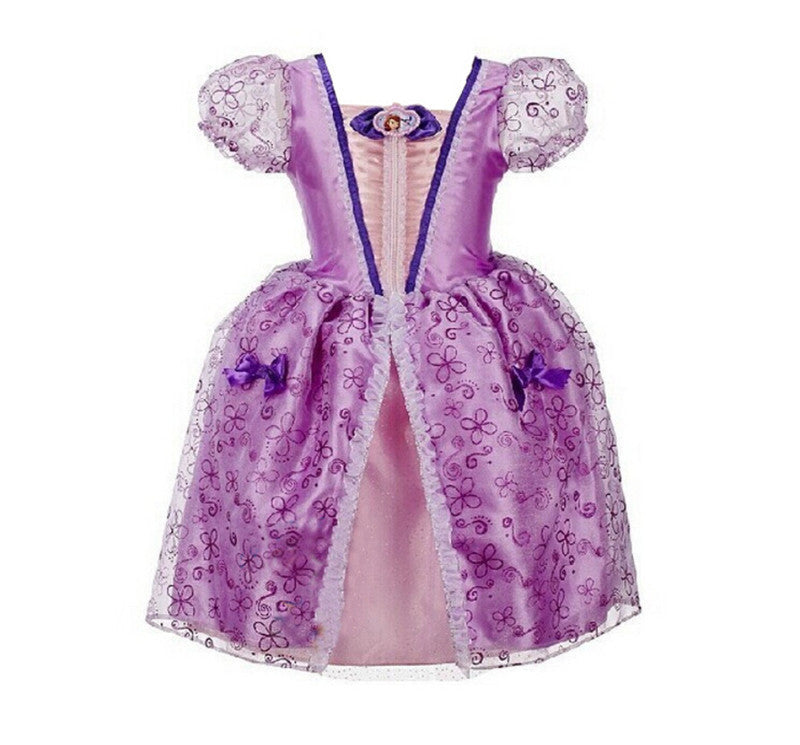 Short-Sleeved Halloween Children Princess Dresses