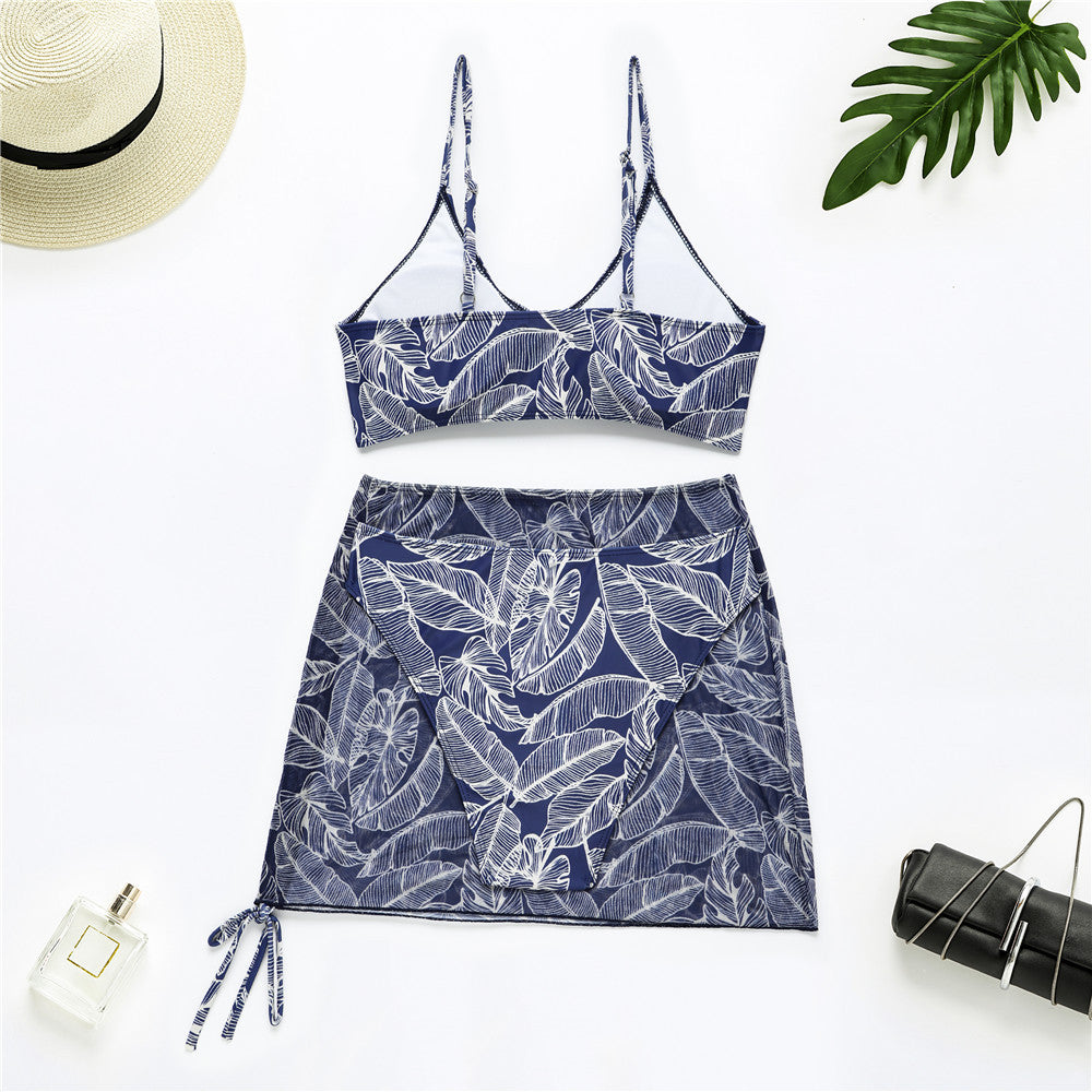 Mesh Three-piece Swimsuit for Women