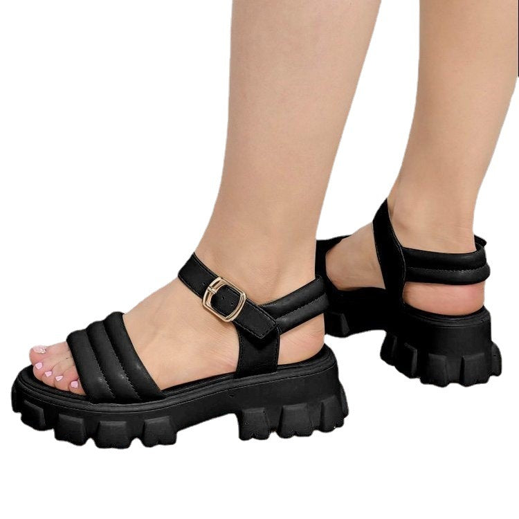 Platform Casual Buckle Ladies Sandals