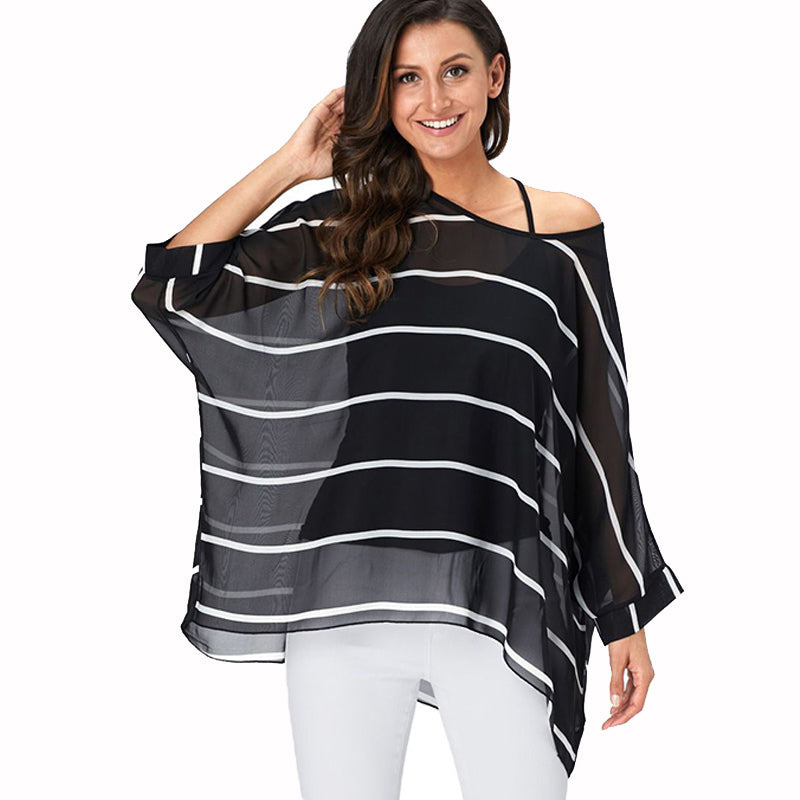 Plus size women's cover-up blouse