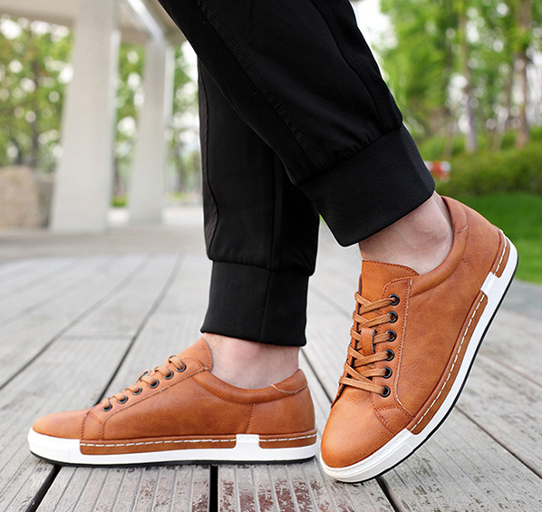 Faux Leather Men Shoes