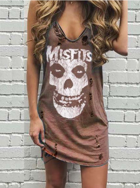 Scull T-shirt dress