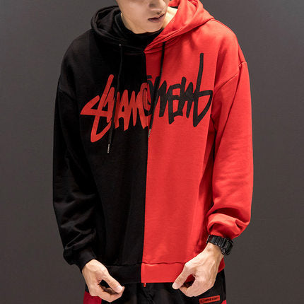 Pullover Men High Street Fashion Hooded Sweatshirts