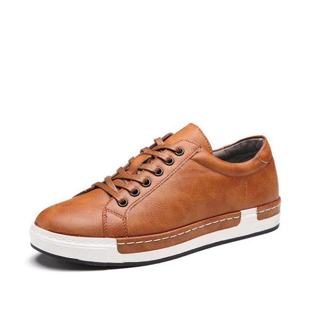 Faux Leather Men Shoes