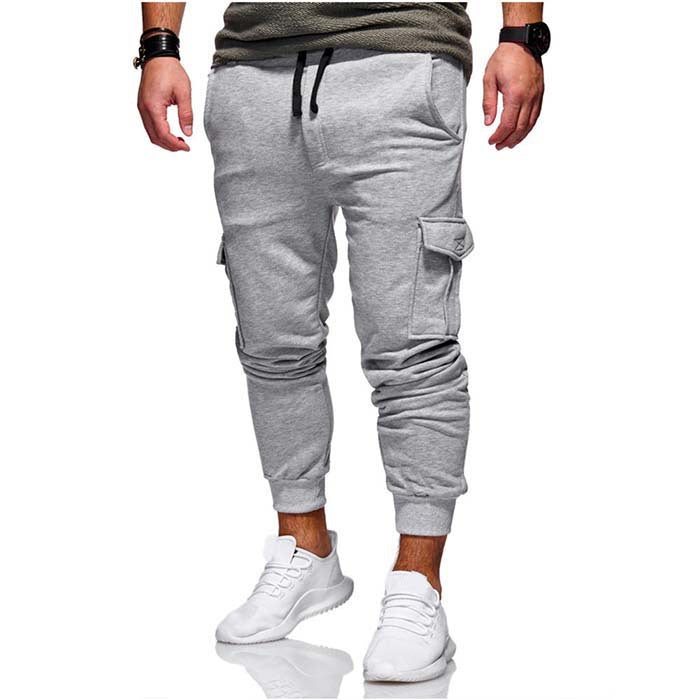 Men's casual multi-pocket sweatpants