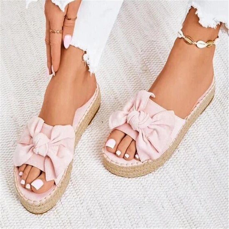 Bow sandals women