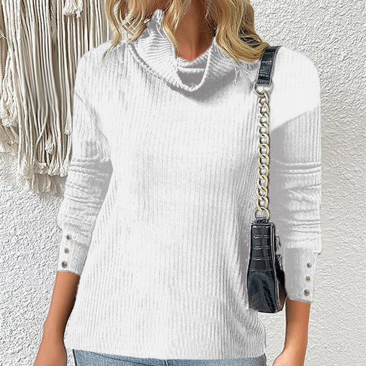 Women's Sweater Style Turtleneck Knitted Sweater