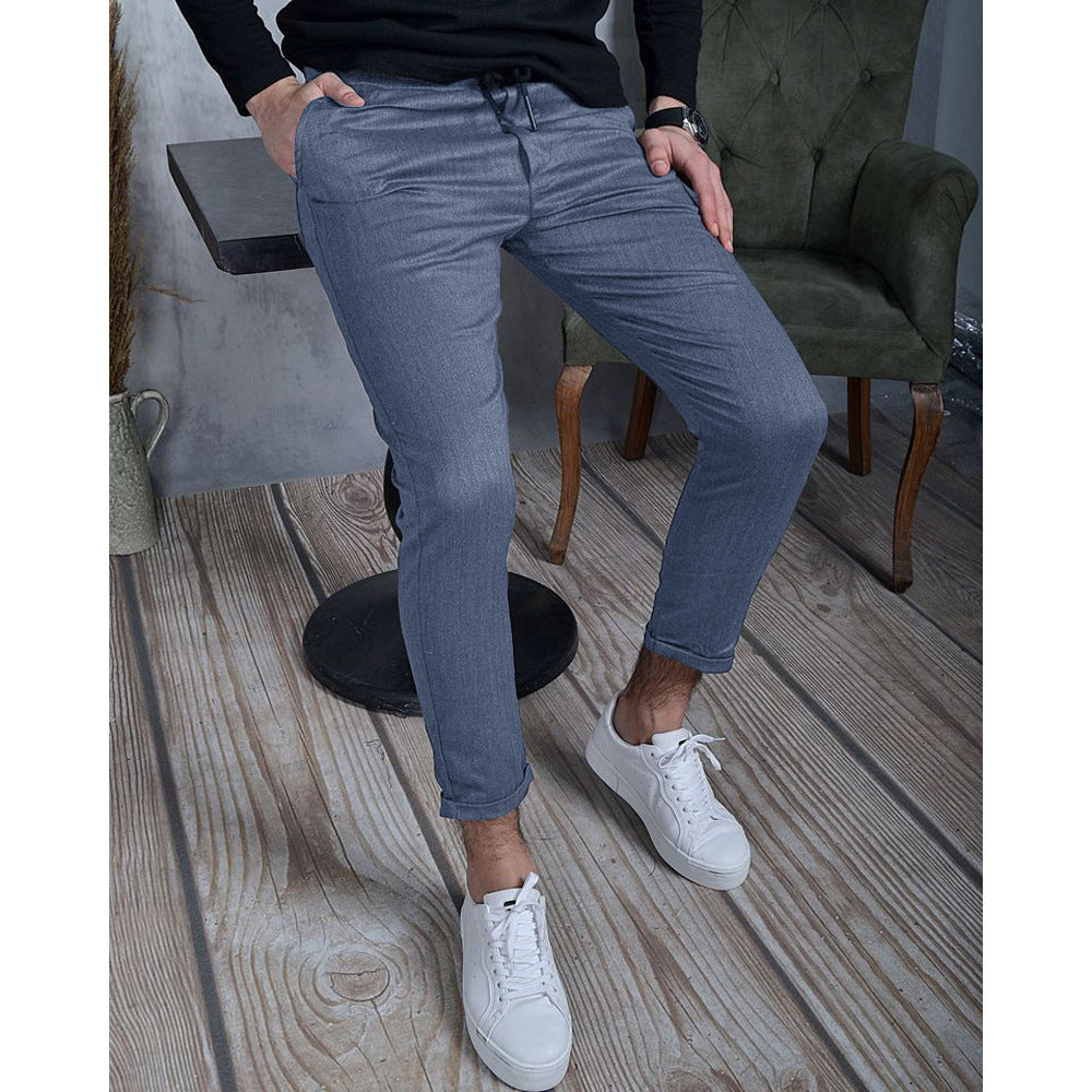 Texture Cloth Men's Casual Pants