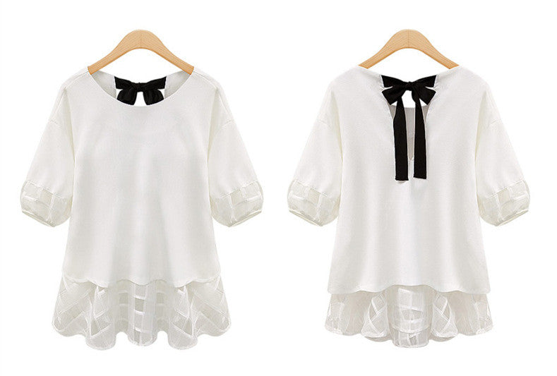 Women thin Ruffled chiffon Top