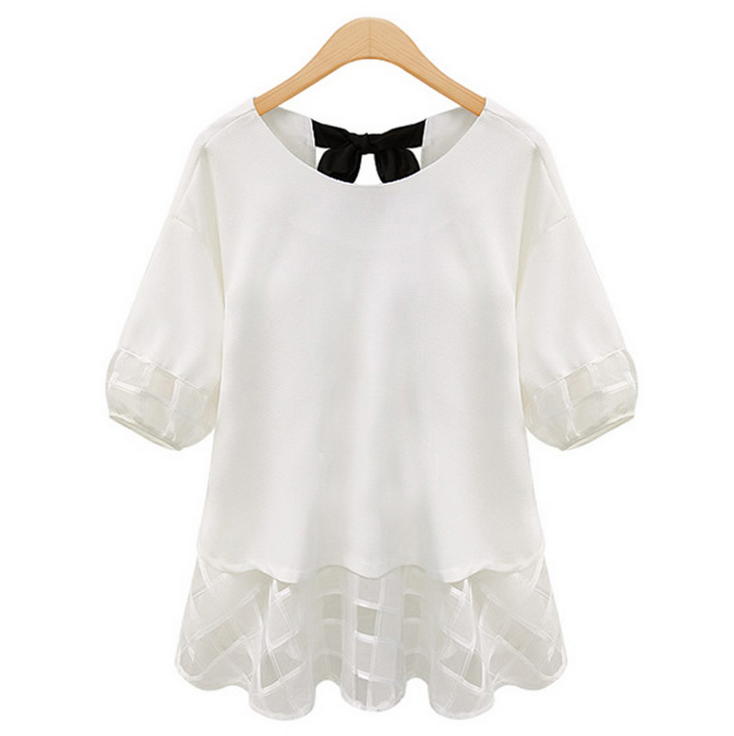 Women thin Ruffled chiffon Top