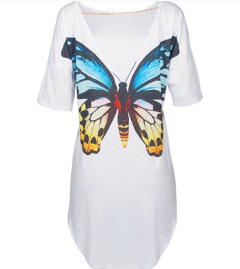 Cat or Butterfly T-shirt dress