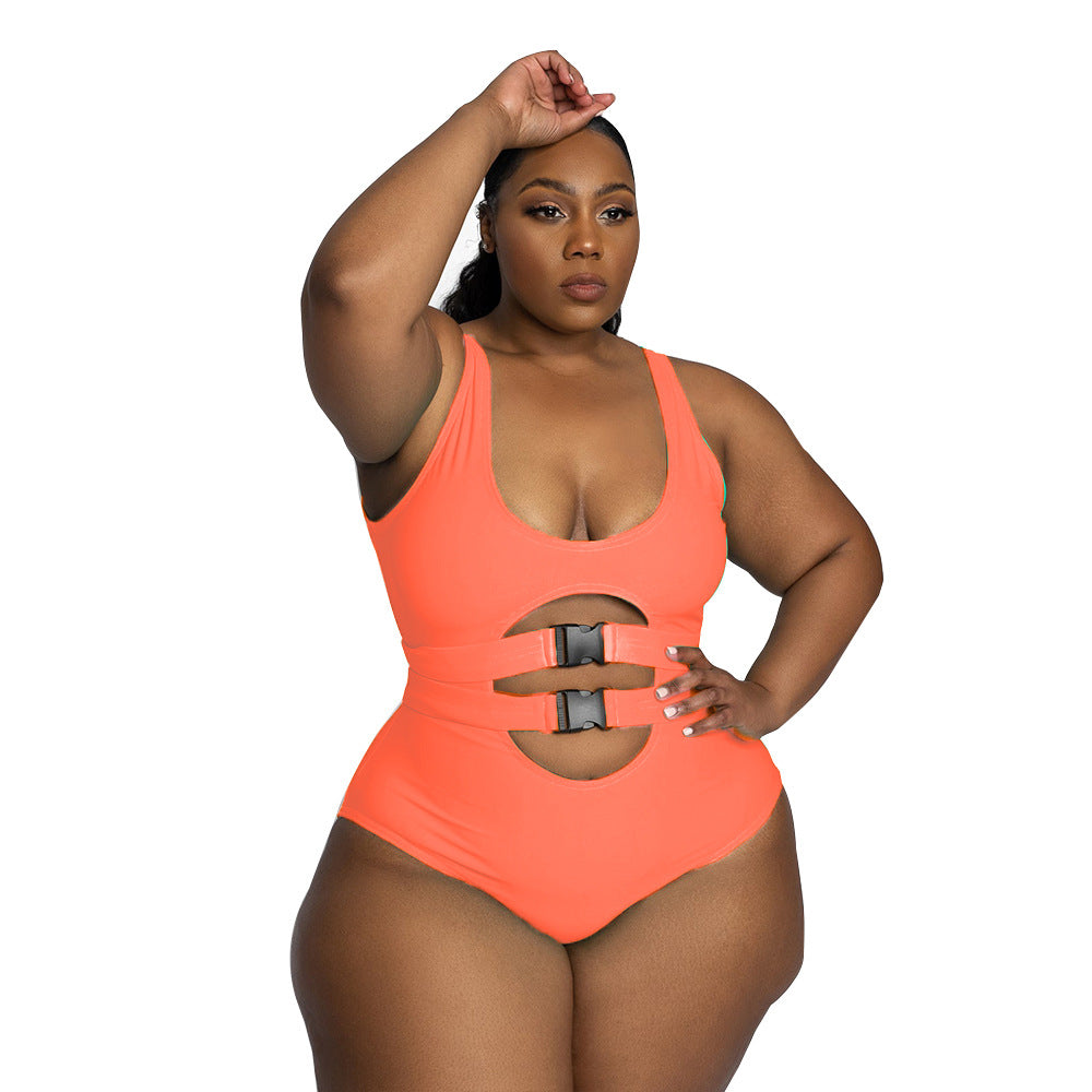 Leopard Swimsuit For Plus Size Woman