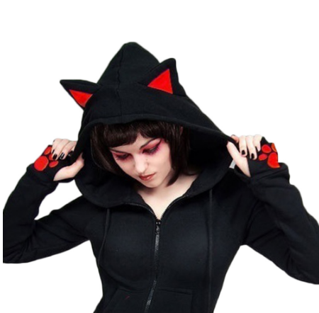 Cat ear hooded sweater