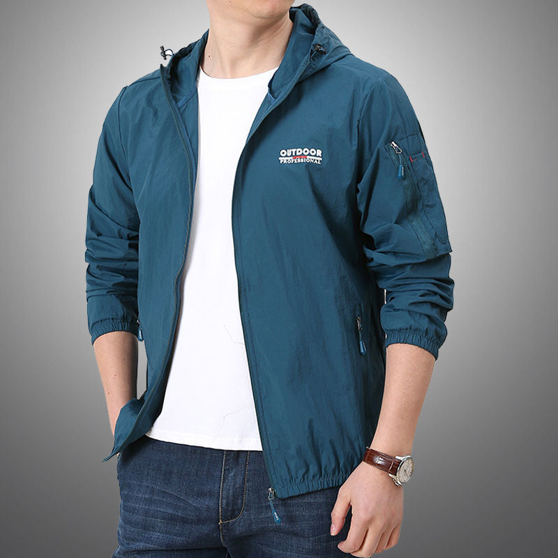 Men's Sun Protection Thin Breathable Wind Breaker