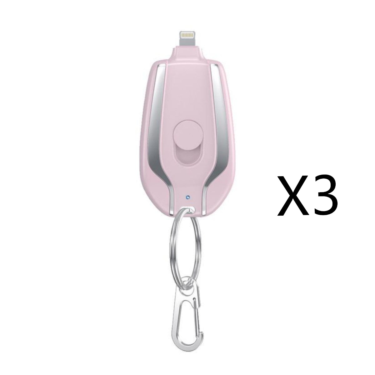 Mini Power Emergency Keychain Charger With Type-C and for iPhone users