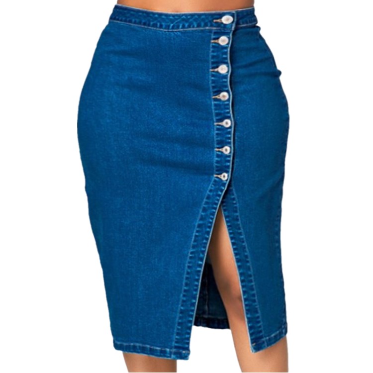 Women's Plus Size Jeans Denim Skirt