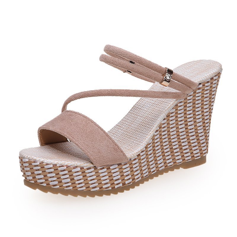 Summer Heel Platform Slippers Sandals